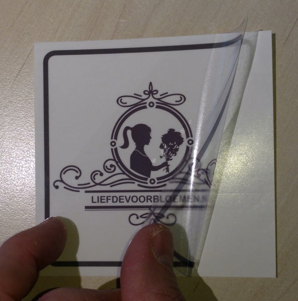 gras Beoordeling Correct Stickers vinyl transparant (outdoor)